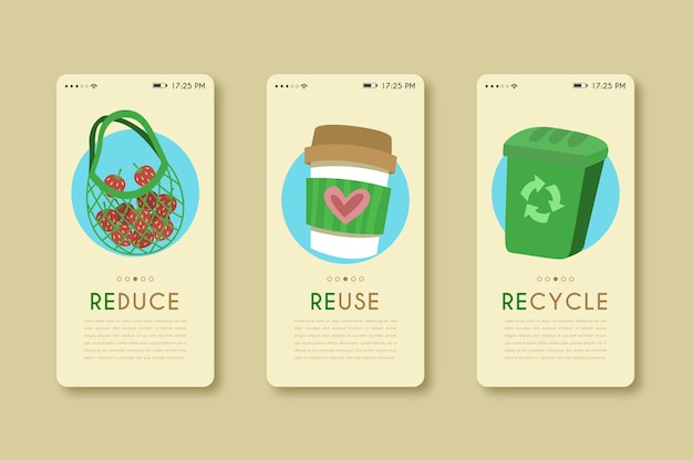 Mobile phone app for recycle