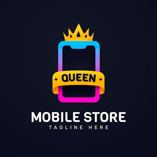 Free vector mobile store logo design