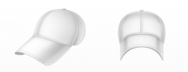 Free Vector  mockup of blank white baseball cap