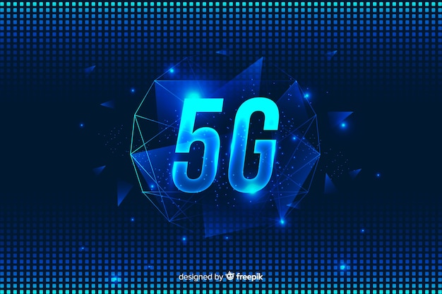 Modern 5g concept background