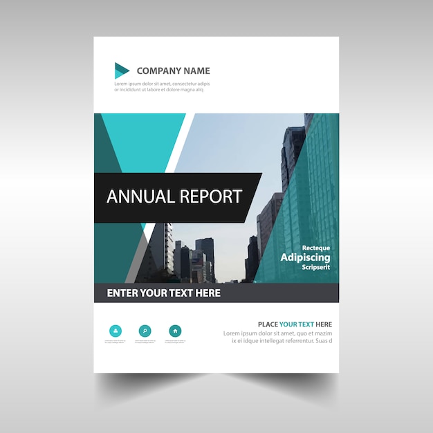 Modern abstract annual report design