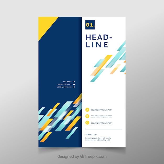 Modern abstract flyer template