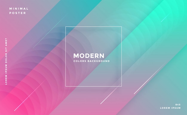 Modern abstract trendy colorful geometric background