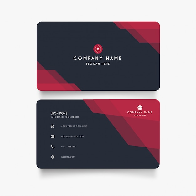 Modern Abstract Visit Card