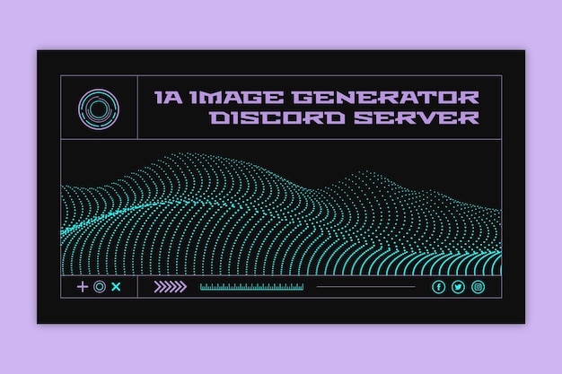 Modern ai image generator server discord banner