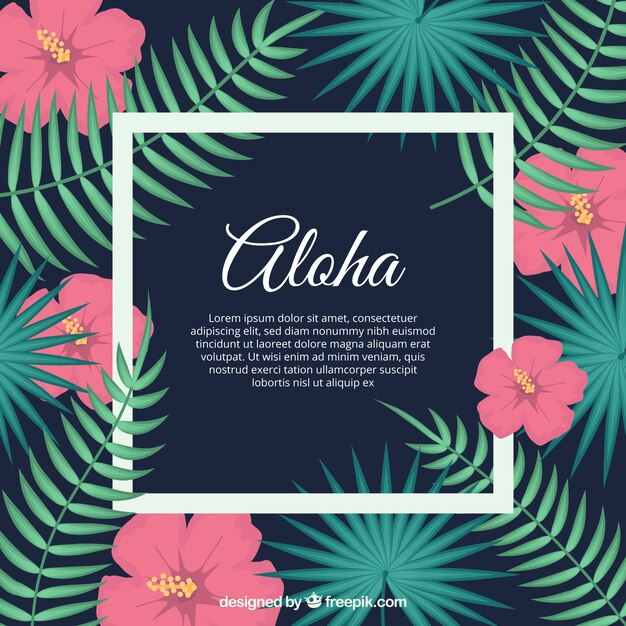 Modern aloha background