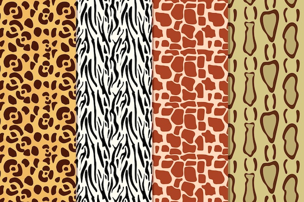 Modern animal print pattern collection