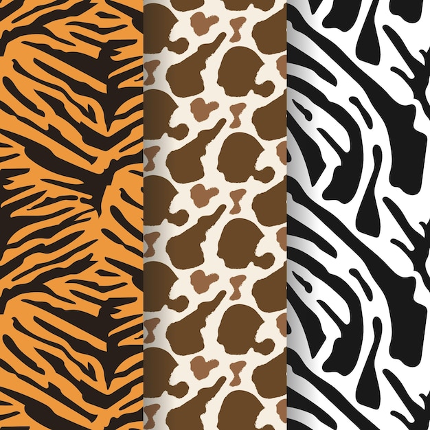 Modern animal print pattern collection