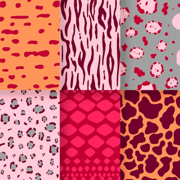 Modern animal print pattern collection