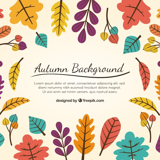 Modern autumn background