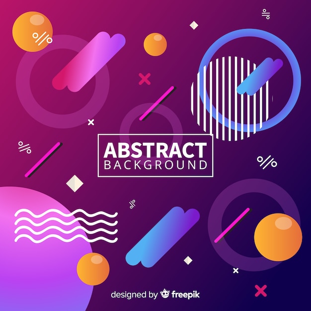 Modern background with abstract shapes