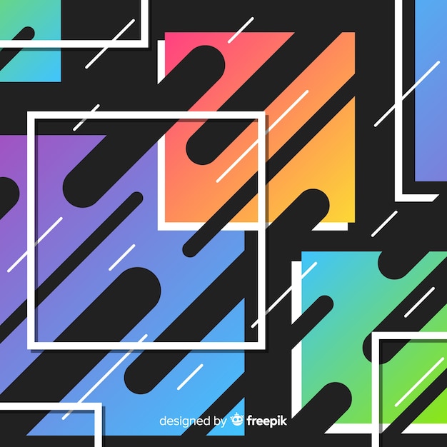 Modern background with abstract shapes