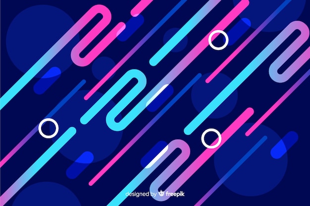 Modern background with gradient dynamic shapes