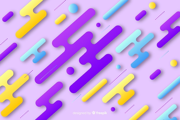 Free vector modern background with gradient dynamic shapes