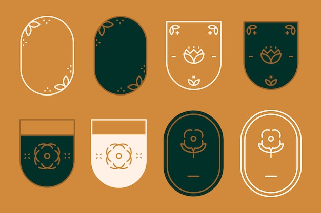 Free Vector modern badges