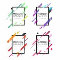 Free vector modern banner professional collection