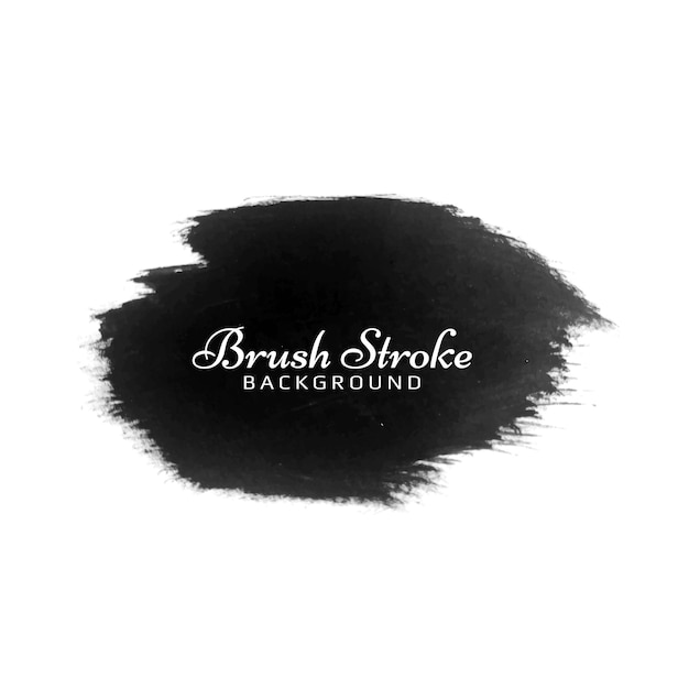 Modern black brush stroke watercolor design design