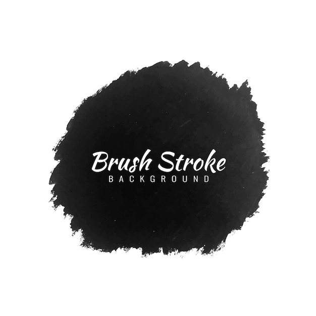 Modern black brush stroke watercolor