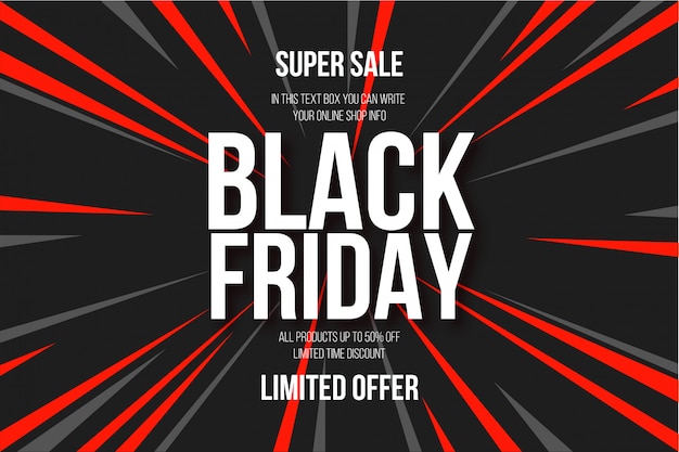 Modern Black Friday Abstract Background