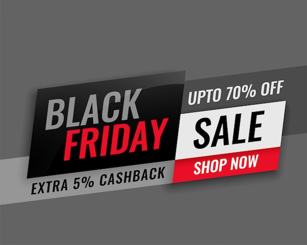 Modern black friday sale banner design