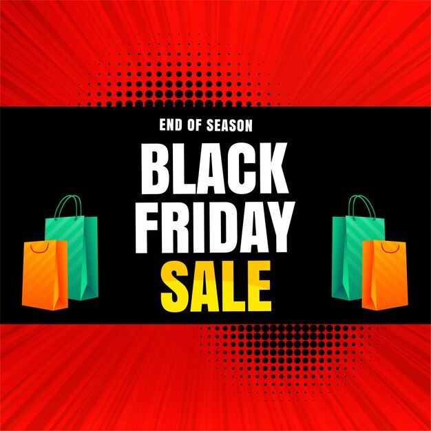 Modern black friday sale concept banner