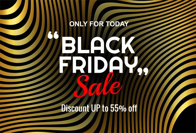 Modern black friday sale lable banner