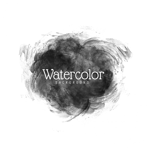 Free Vector modern black watercolor vector design