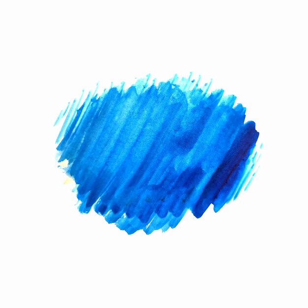 Modern blue brush stroke watercolor design background