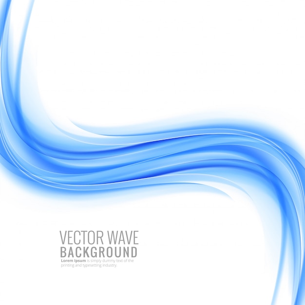 Modern blue wave background