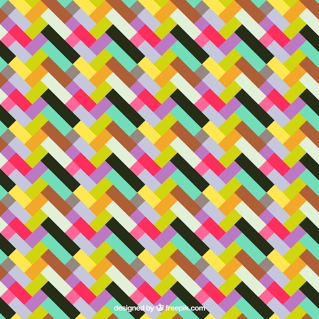 Modern bright colors geometric pattern