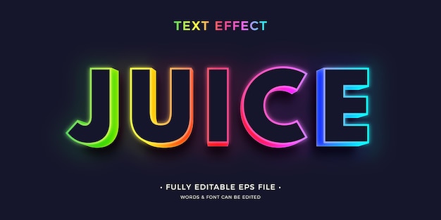 Free Vector modern bright text effect