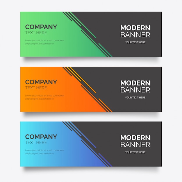 Modern business banner template