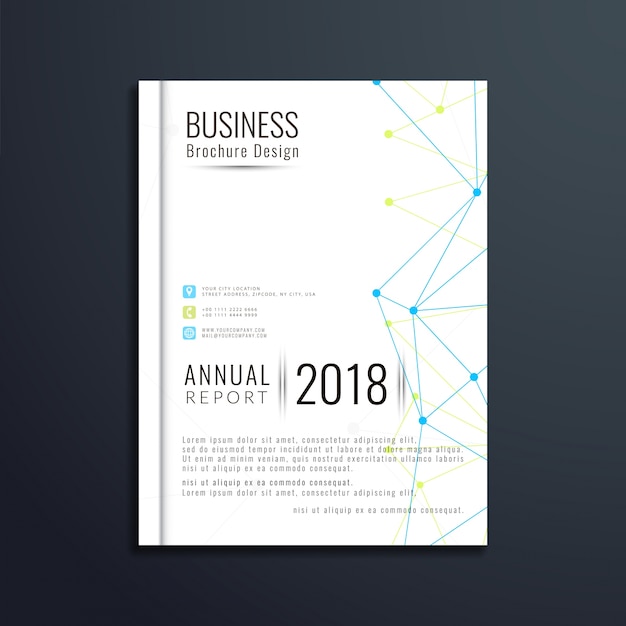 Modern business brochure template design