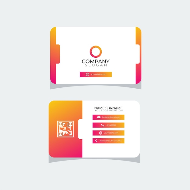 modern business card design technology