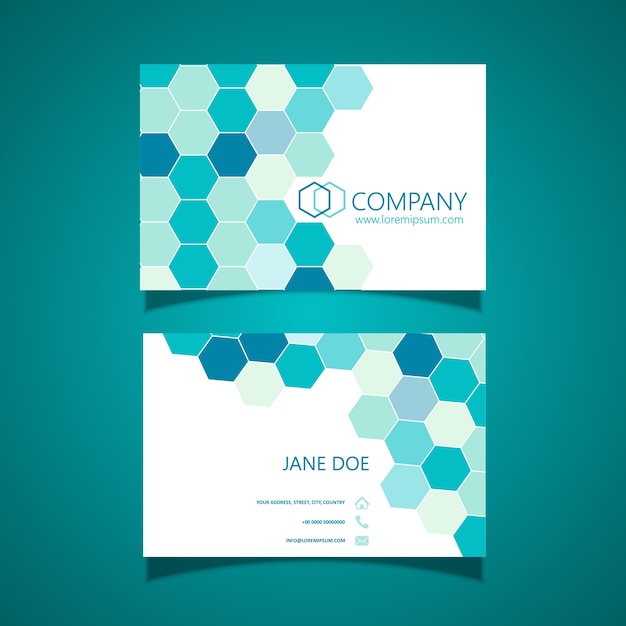 Free vector modern business card design