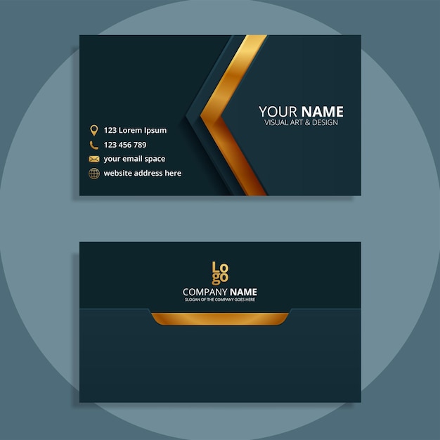 Modern business card template design