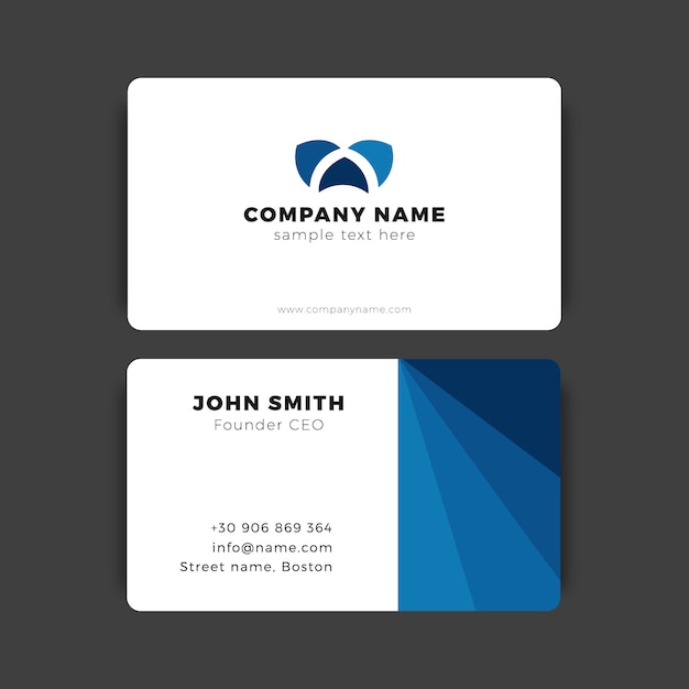 Free Vector modern business card template