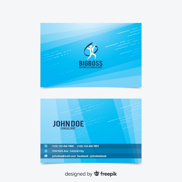 Free Vector modern business card template