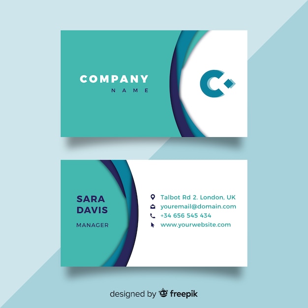 Modern business card template