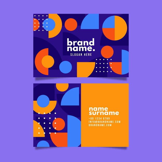 Modern business card template