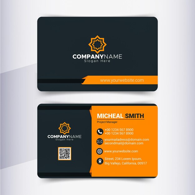 Modern business card template