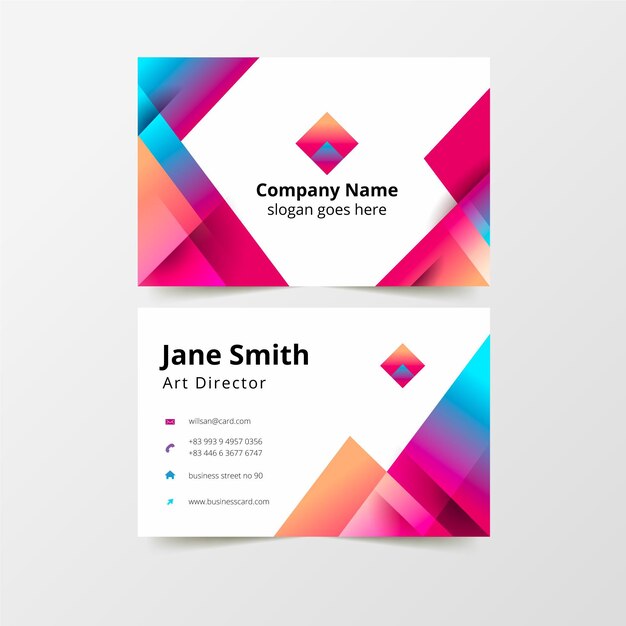 Modern business card template