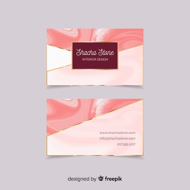 Modern business card with elegant style