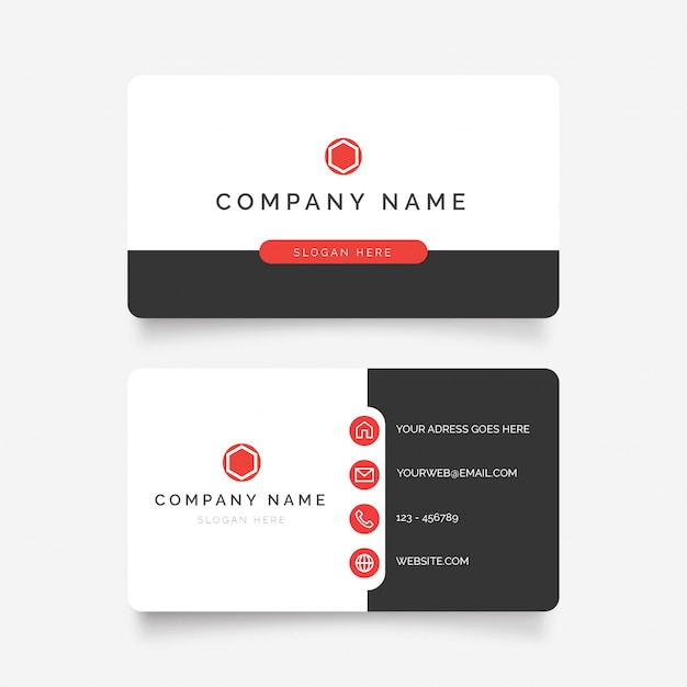 Free Vector modern business card