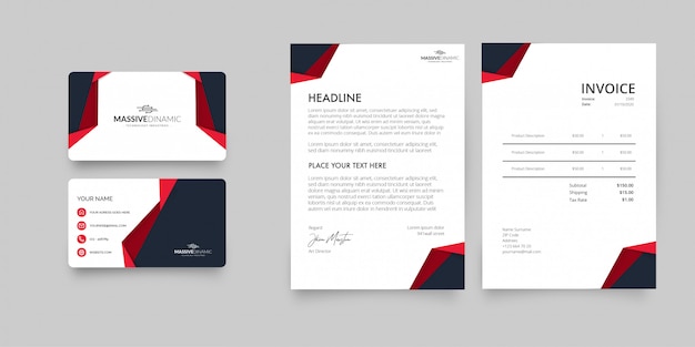 Free vector modern business corporative pack