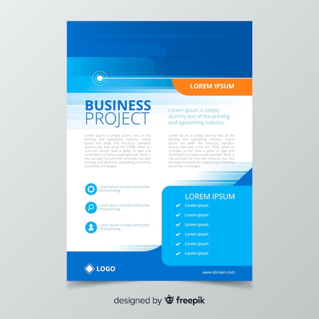 Modern business flyer concept