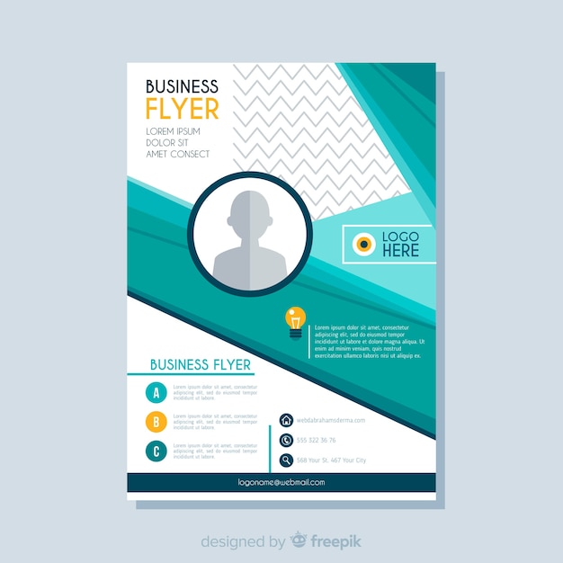 Modern business flyer design