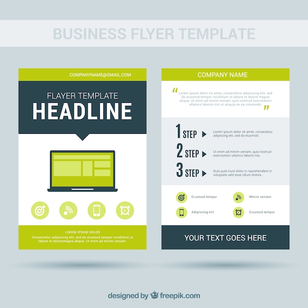 Modern business flyer template