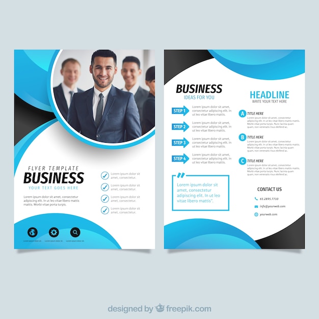 Modern business flyer template