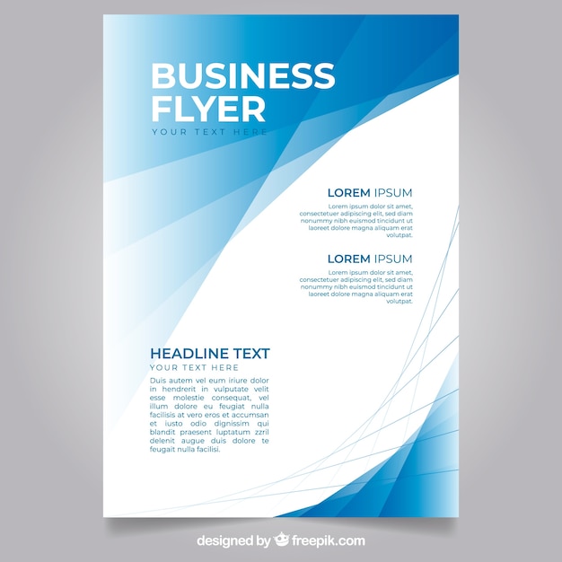 Modern business flyer template